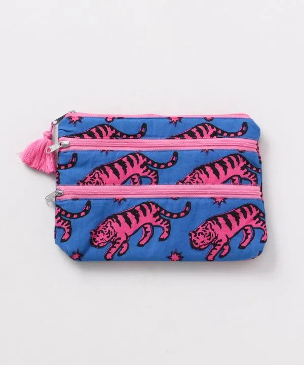 Animal Triple Zip Pouch