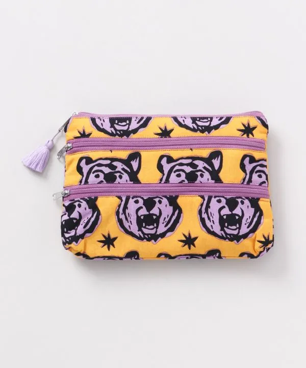 Animal Triple Zip Pouch