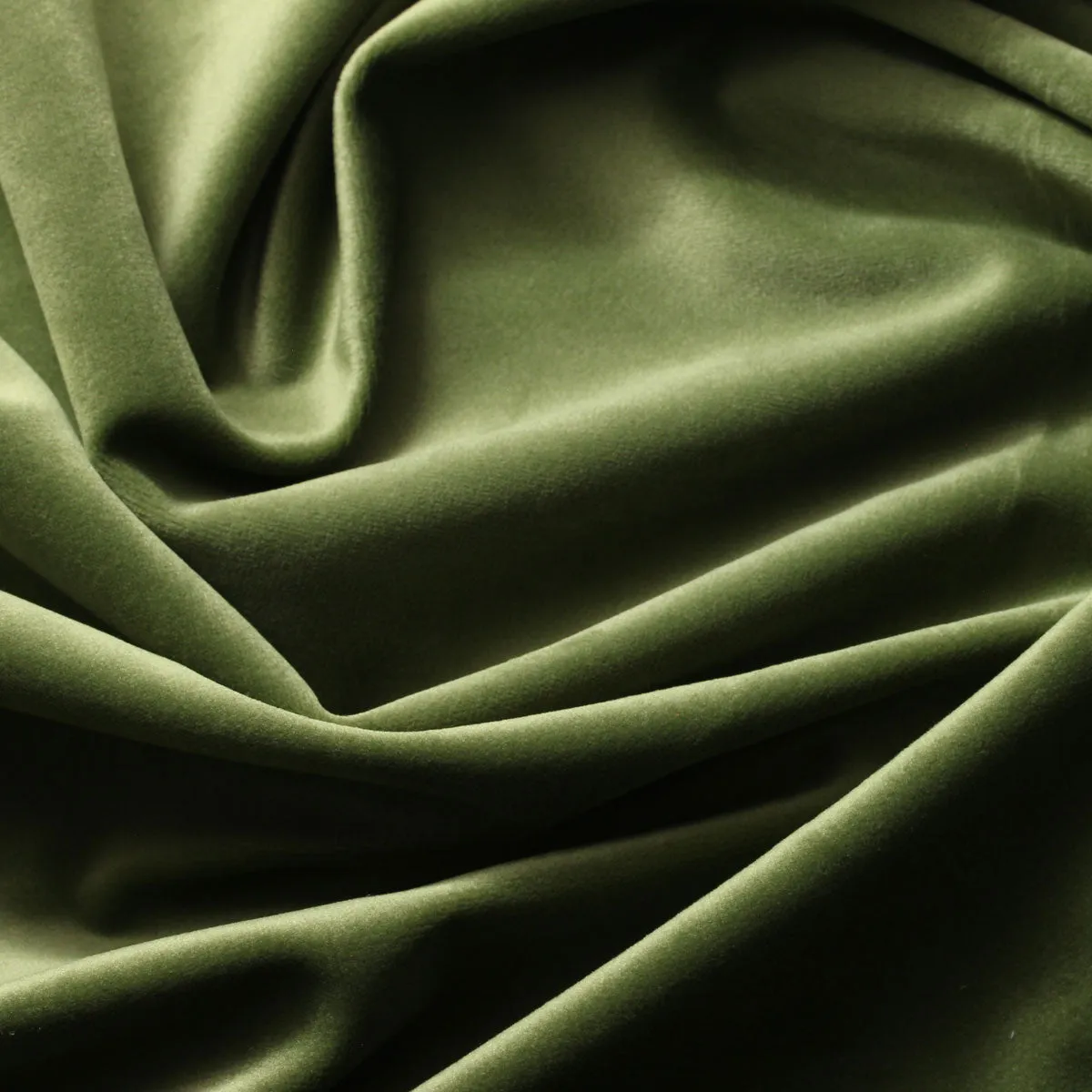 Avocado Green Camden Velvet Polyester Upholstery Drapery Fabric