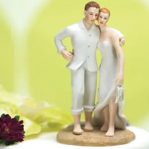 Beach Bride and Groom Cake Topper