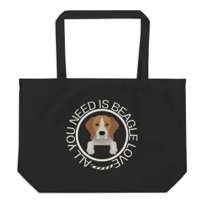 Beagles, Large organic tote bag