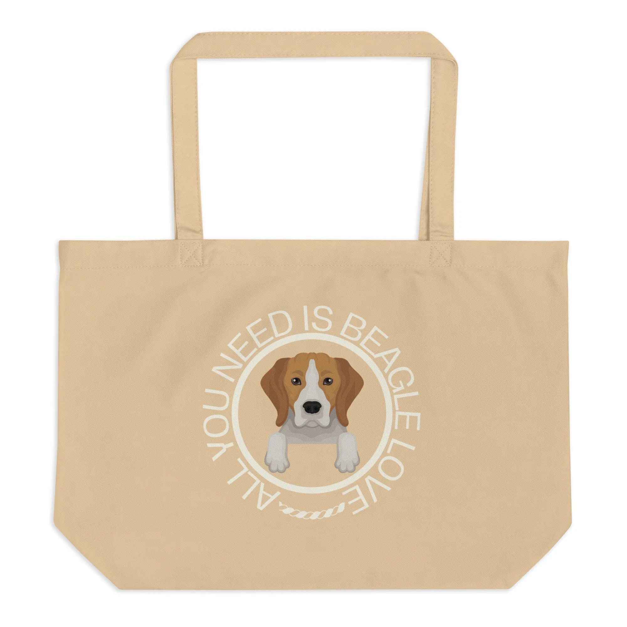 Beagles, Large organic tote bag