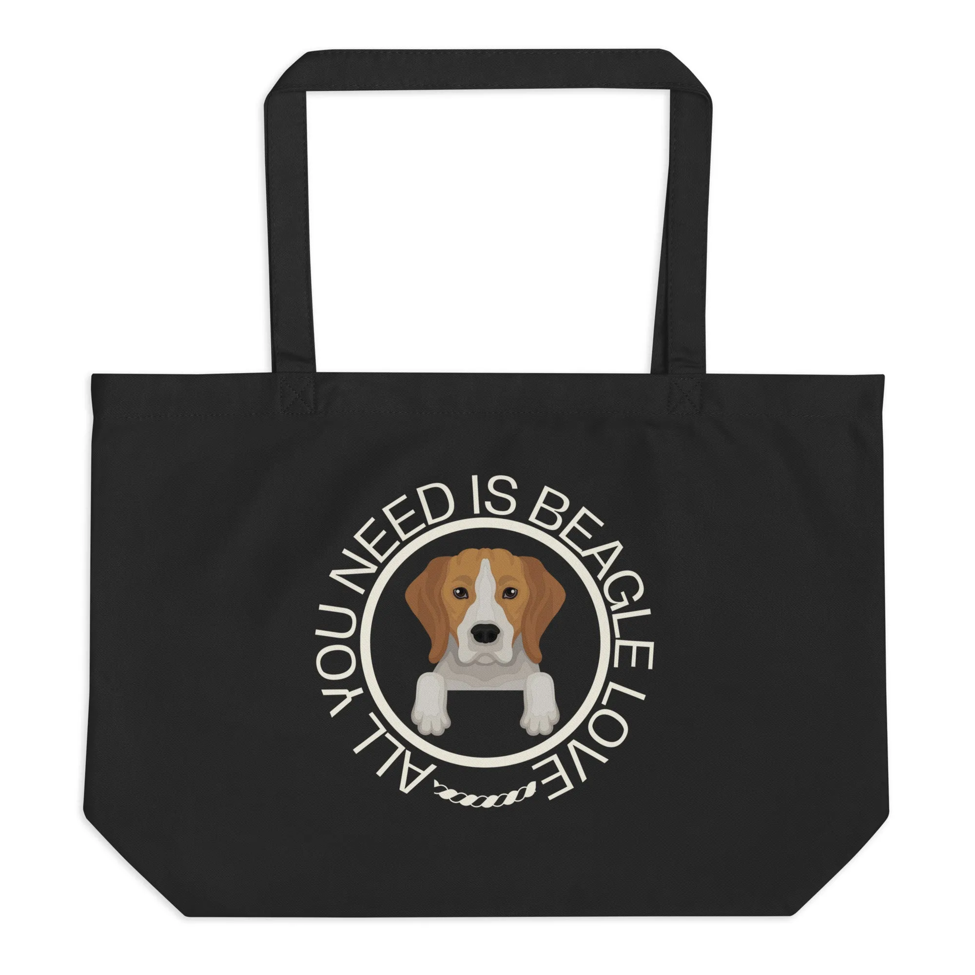 Beagles, Large organic tote bag