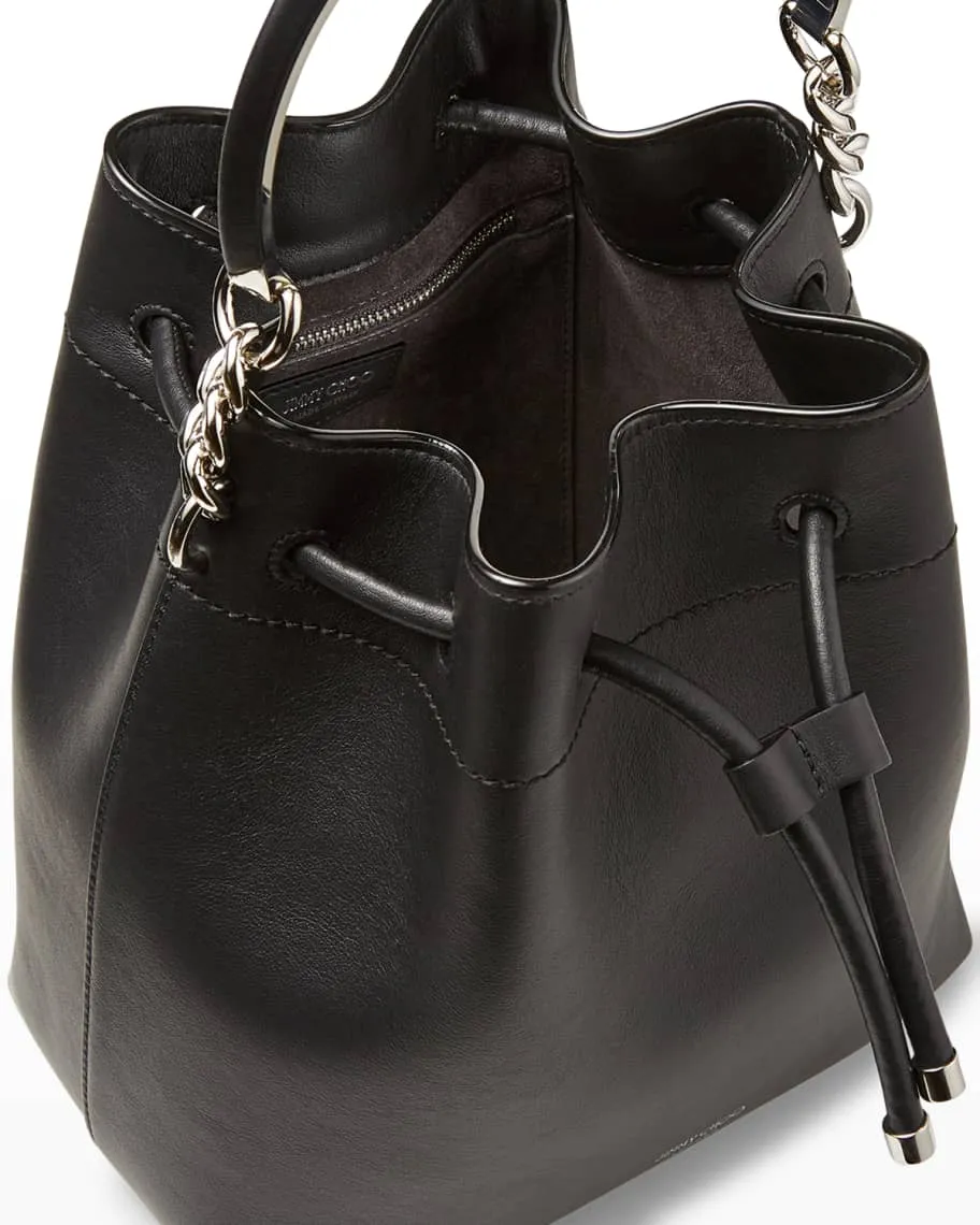 Bon Bon Bucket/s Soft Shiny Calfskin Jimmy Choo