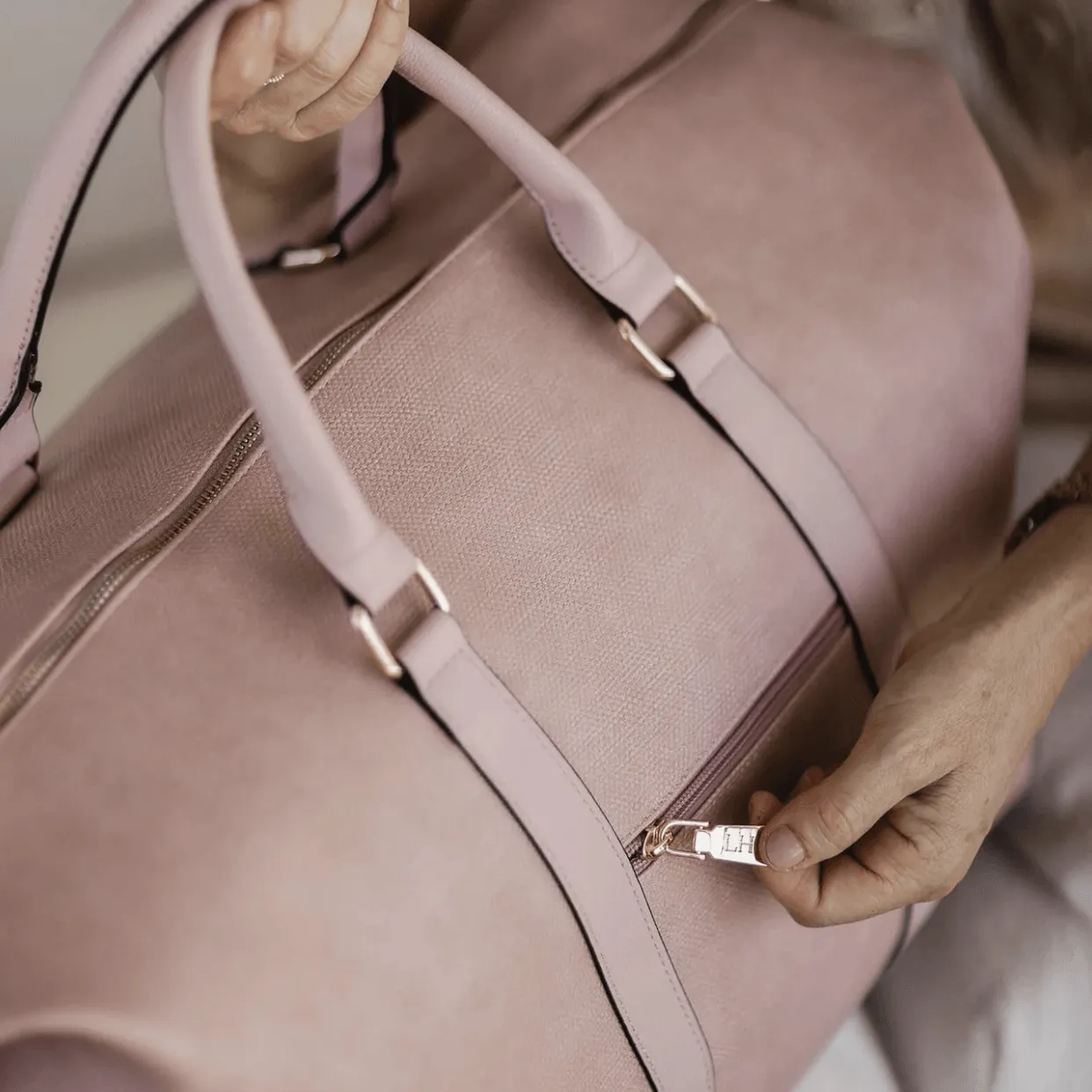 Boston Weekender Travel Bag | Dusty Pink