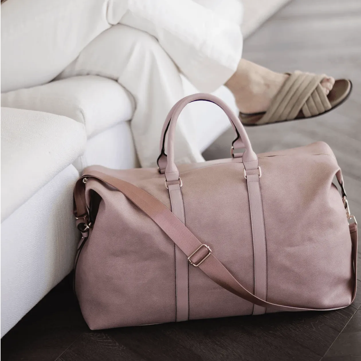 Boston Weekender Travel Bag | Dusty Pink