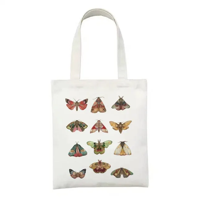 Botanical Nature Canvas Tote Bag