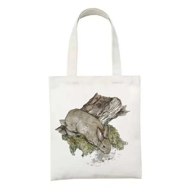 Botanical Nature Canvas Tote Bag