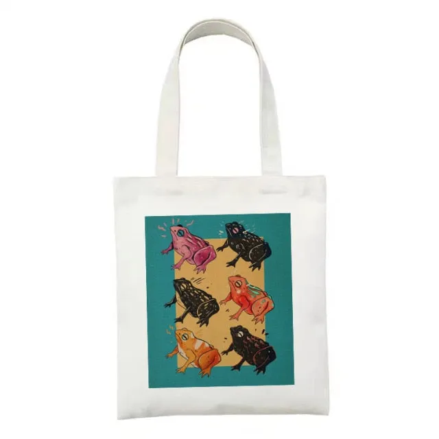 Botanical Nature Canvas Tote Bag