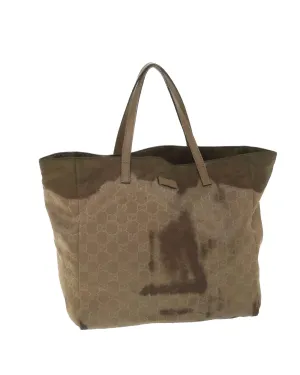 Brown GG Canvas Tote Bag - CD Rank