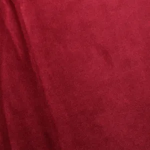 Burgundy Camden Velvet Polyester Upholstery Drapery Fabric