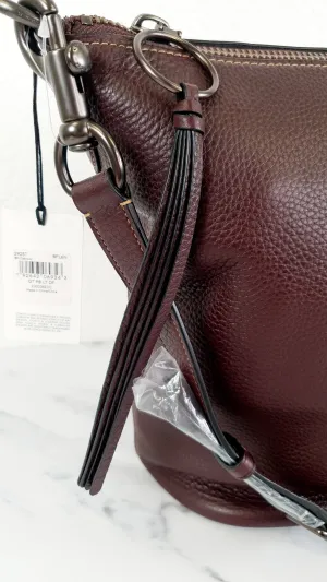 Coach 1941 Duffle Bag in Oxblood Pebble Leather with Zip Top - Crossbody bag - Coach 29257