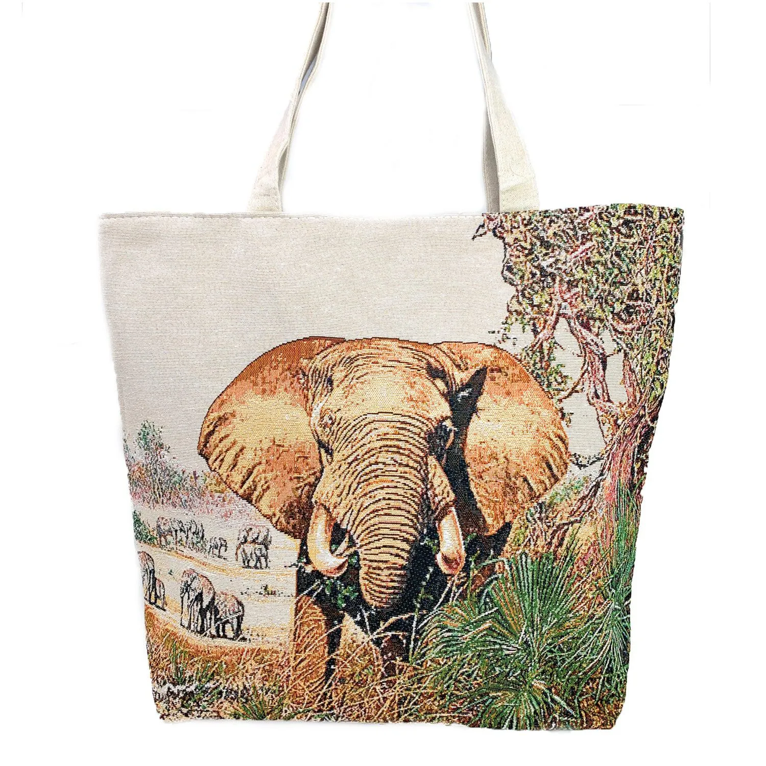 Empire Cove Designer Printed Cotton Canvas Tote Bags Reusable Beach Shopping