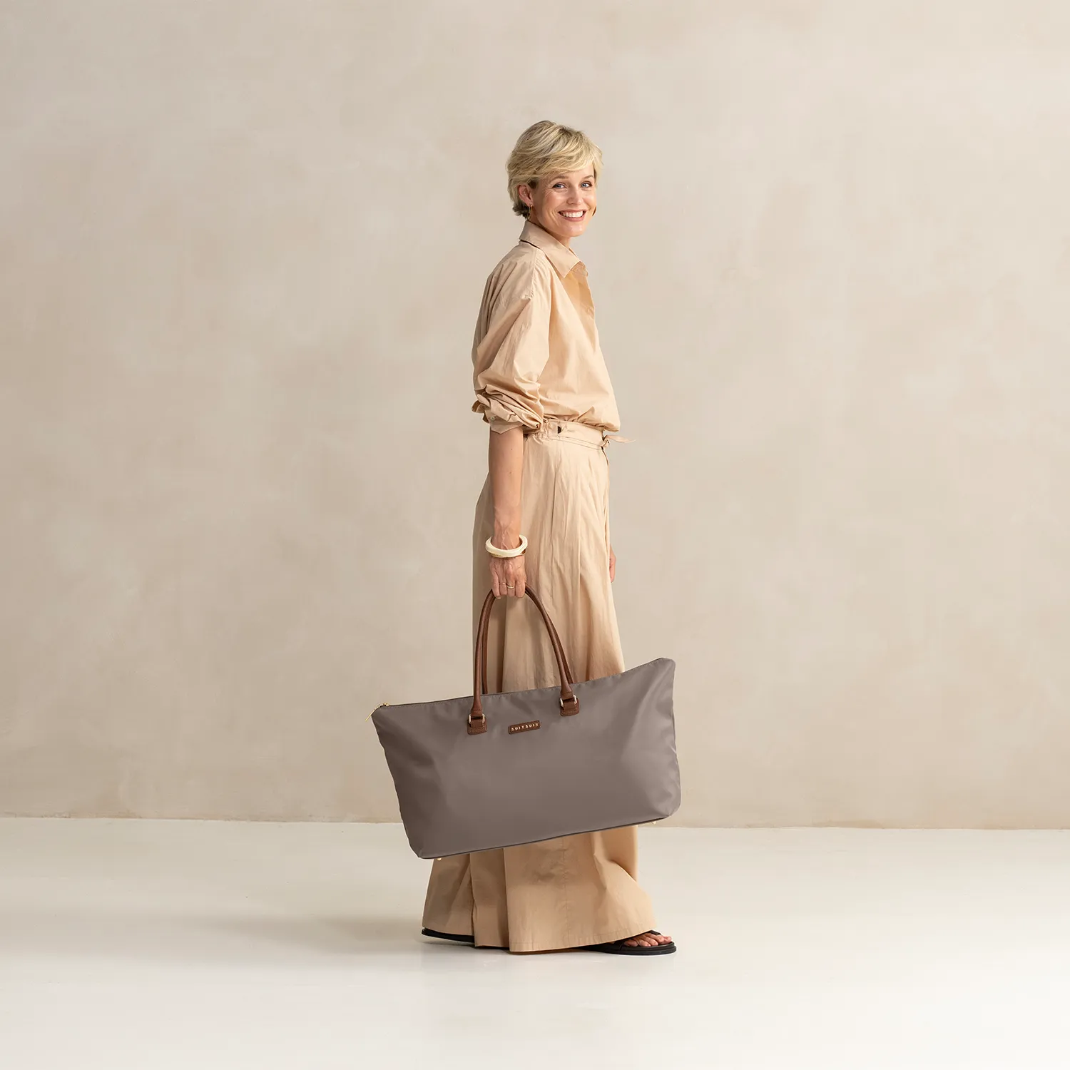 Fab Seventies - Taupe - Travel Tote