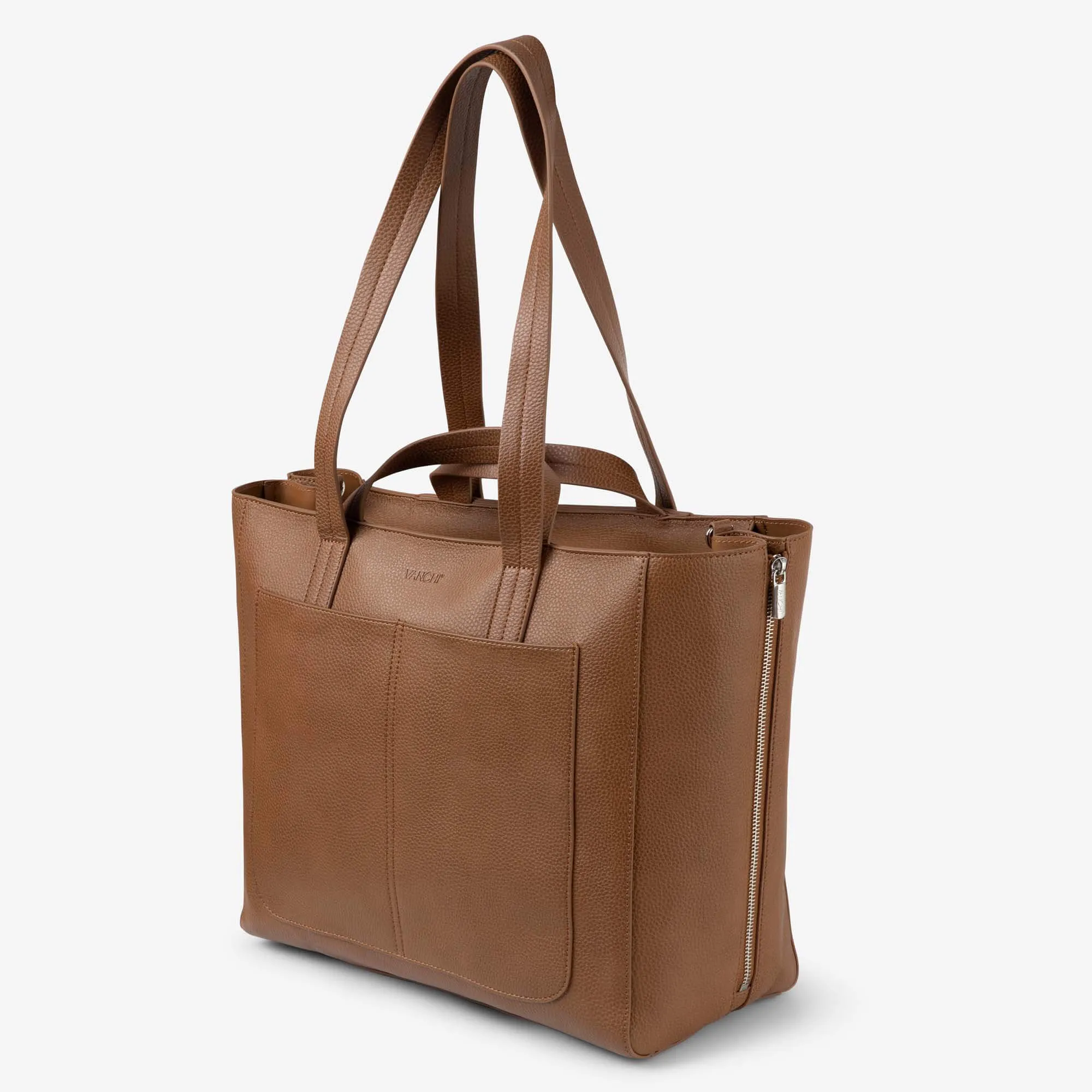 Ida Tote   Organiser (Vegan) Tan