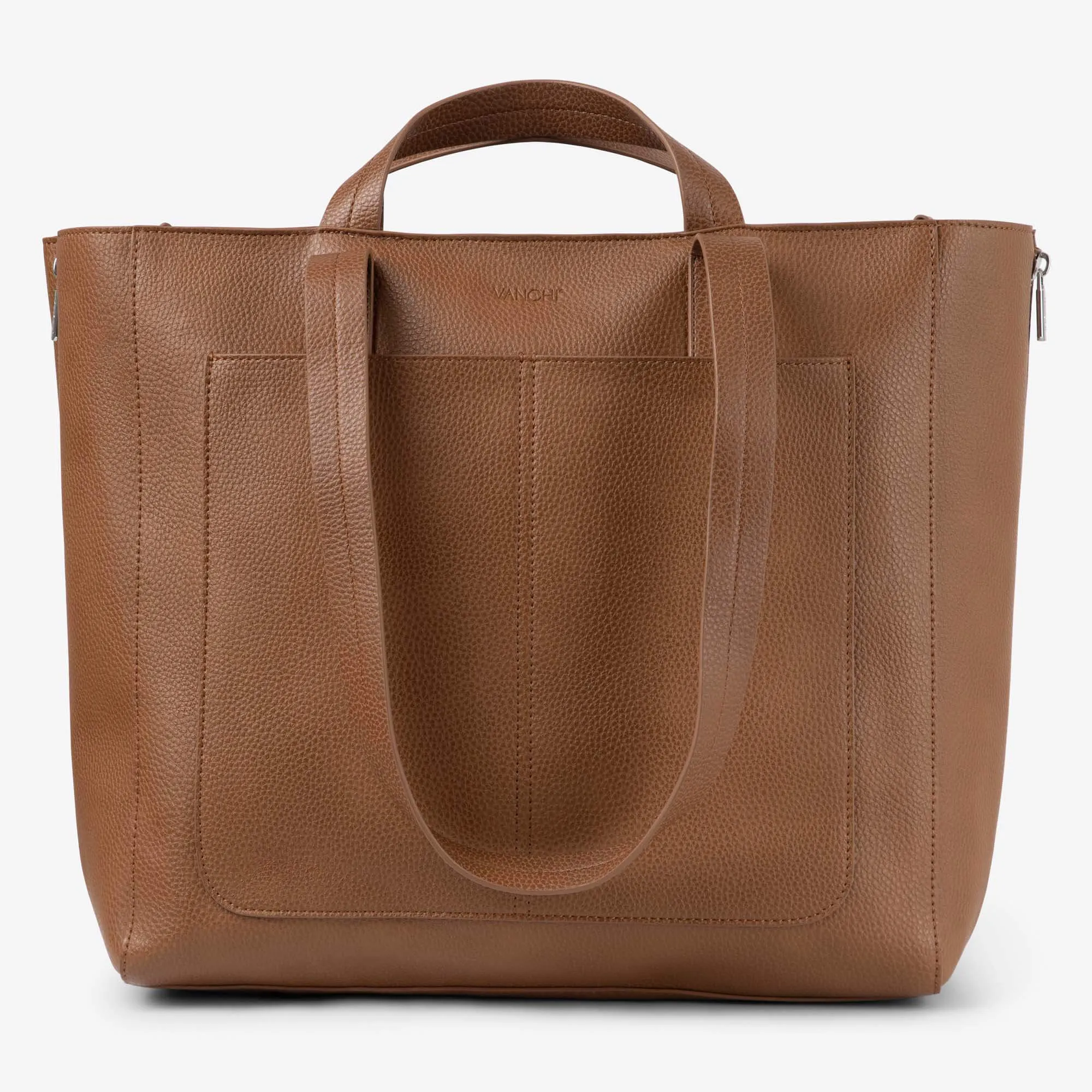 Ida Tote   Organiser (Vegan) Tan