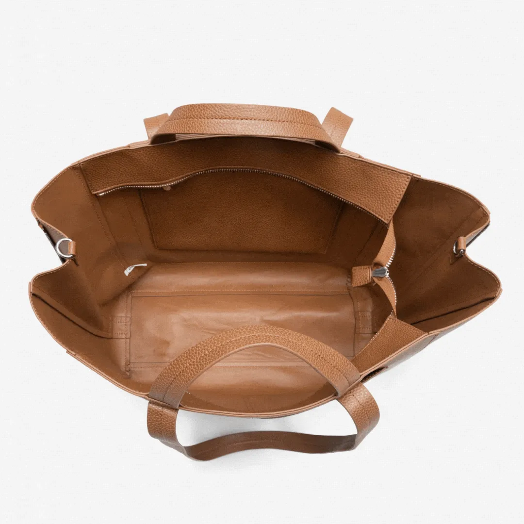 Ida Tote   Organiser (Vegan) Tan