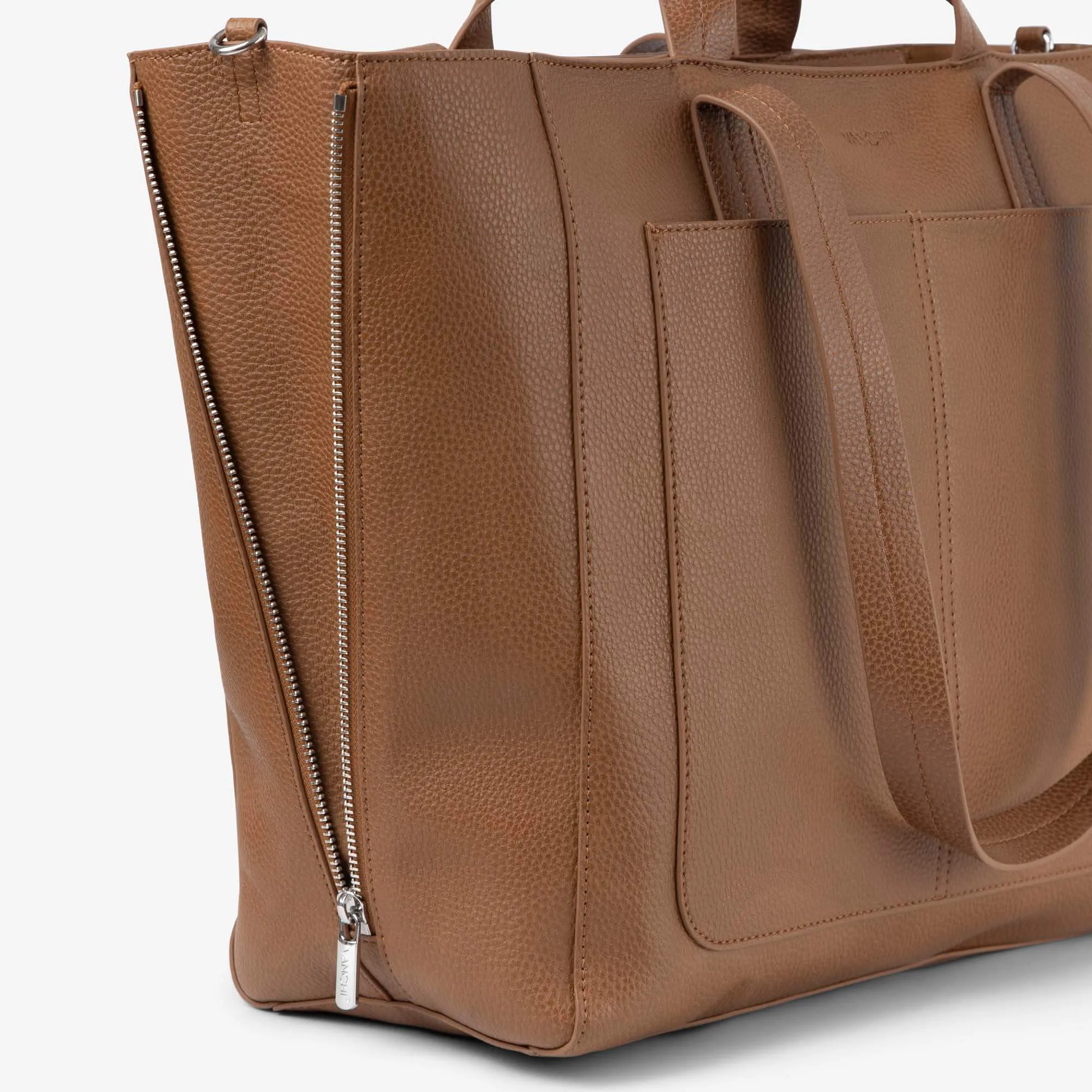 Ida Tote   Organiser (Vegan) Tan