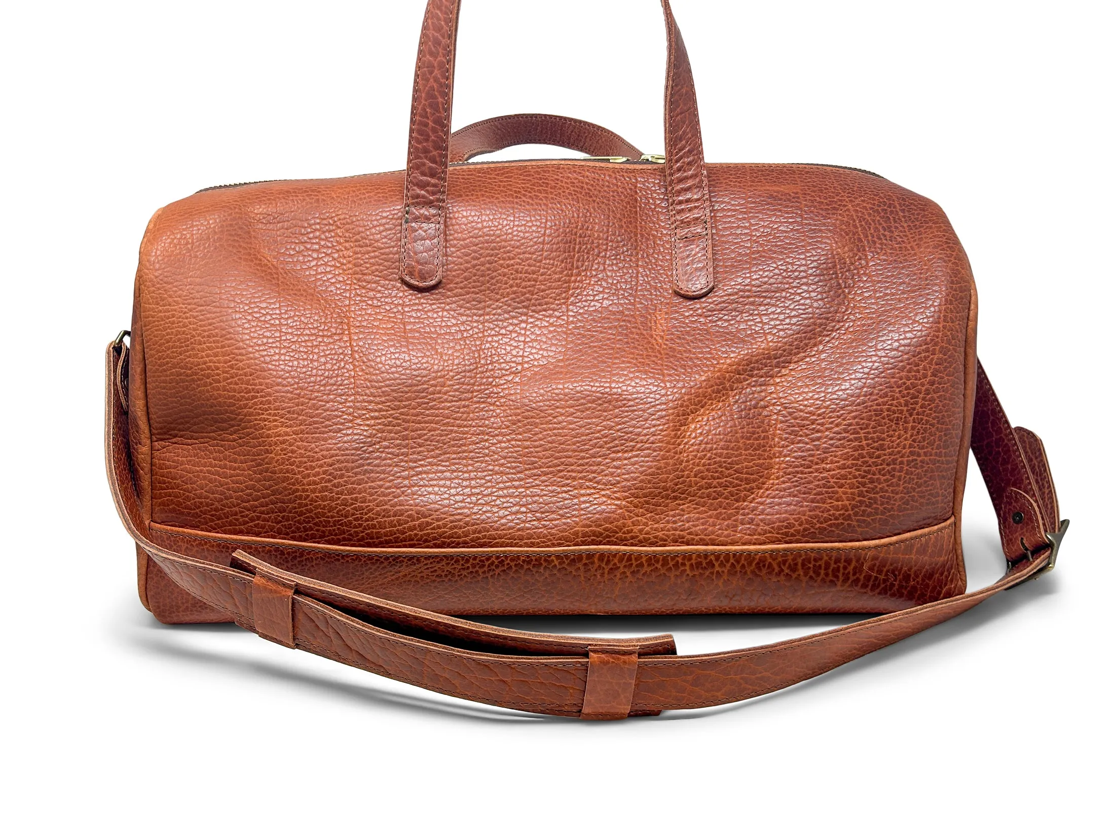 Jack Foster Weekender  | Cognac Shrunken Bison