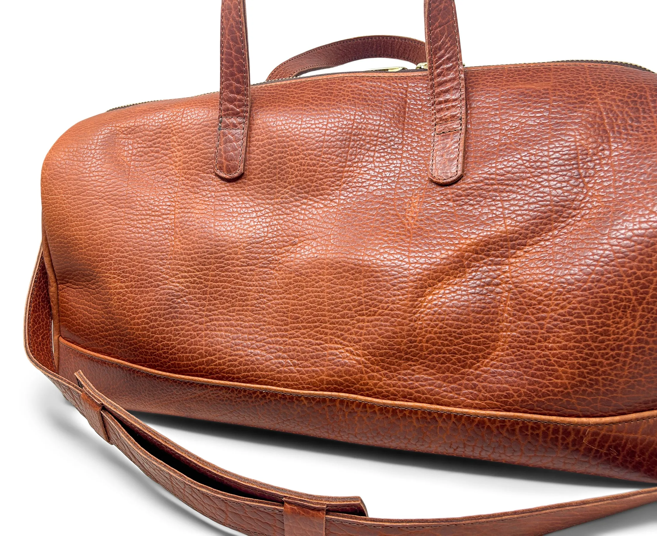 Jack Foster Weekender  | Cognac Shrunken Bison