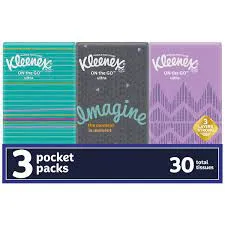 KLEENEX POCKET PACKS 3CT - KPP3CT