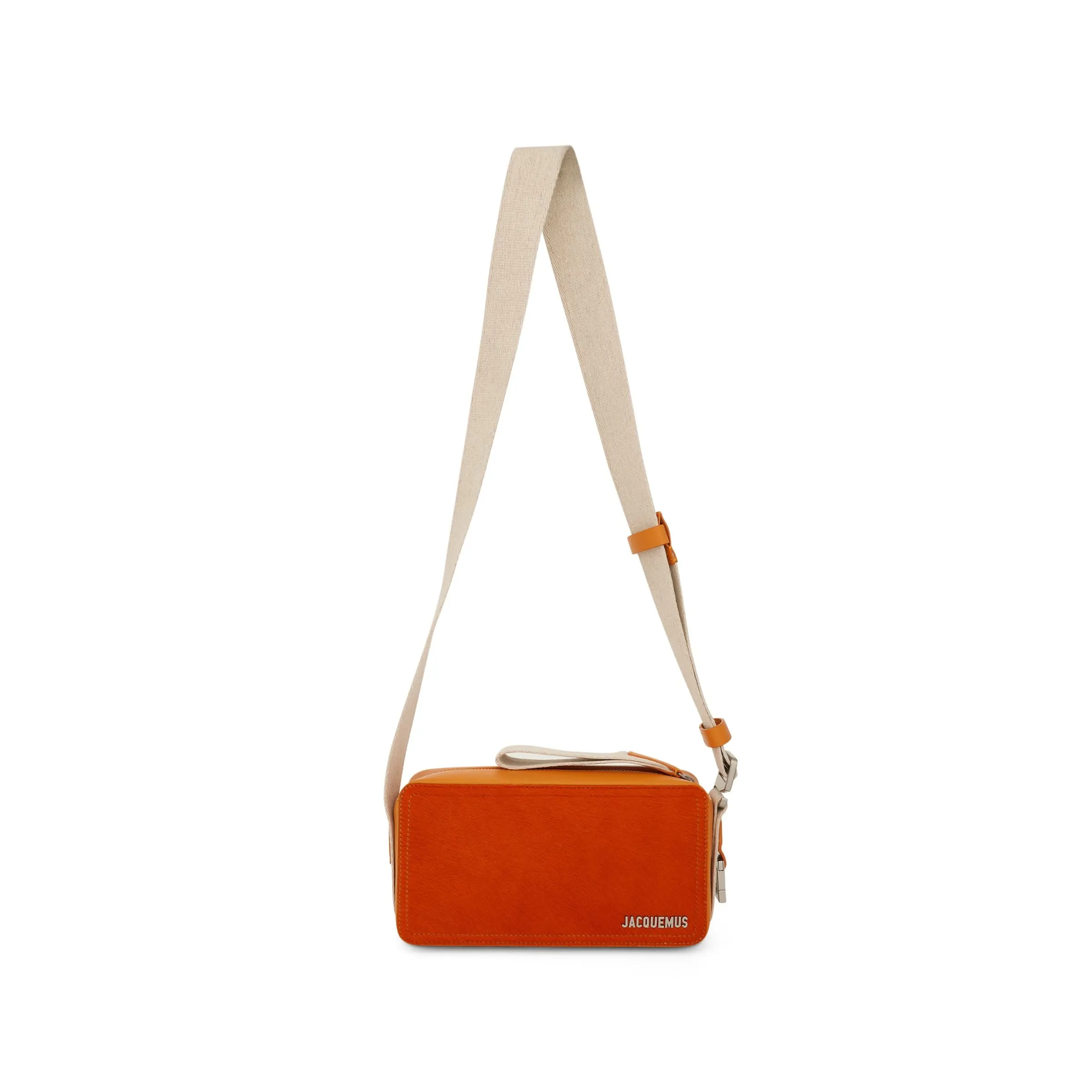 Le Cuerda Horizontal Leather Bag in Orange