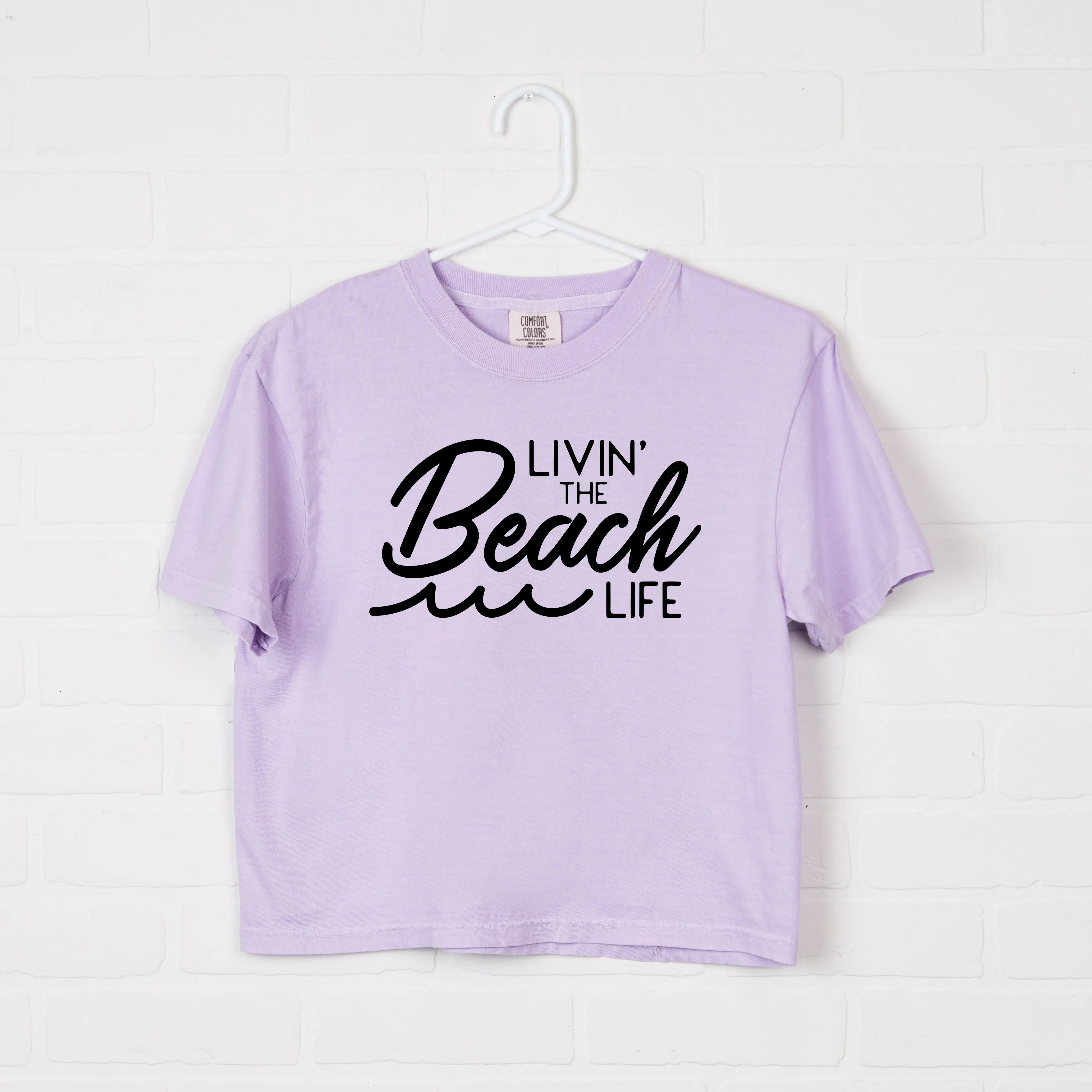 Livin' The Beach Life | Relaxed Fit Cropped Tee