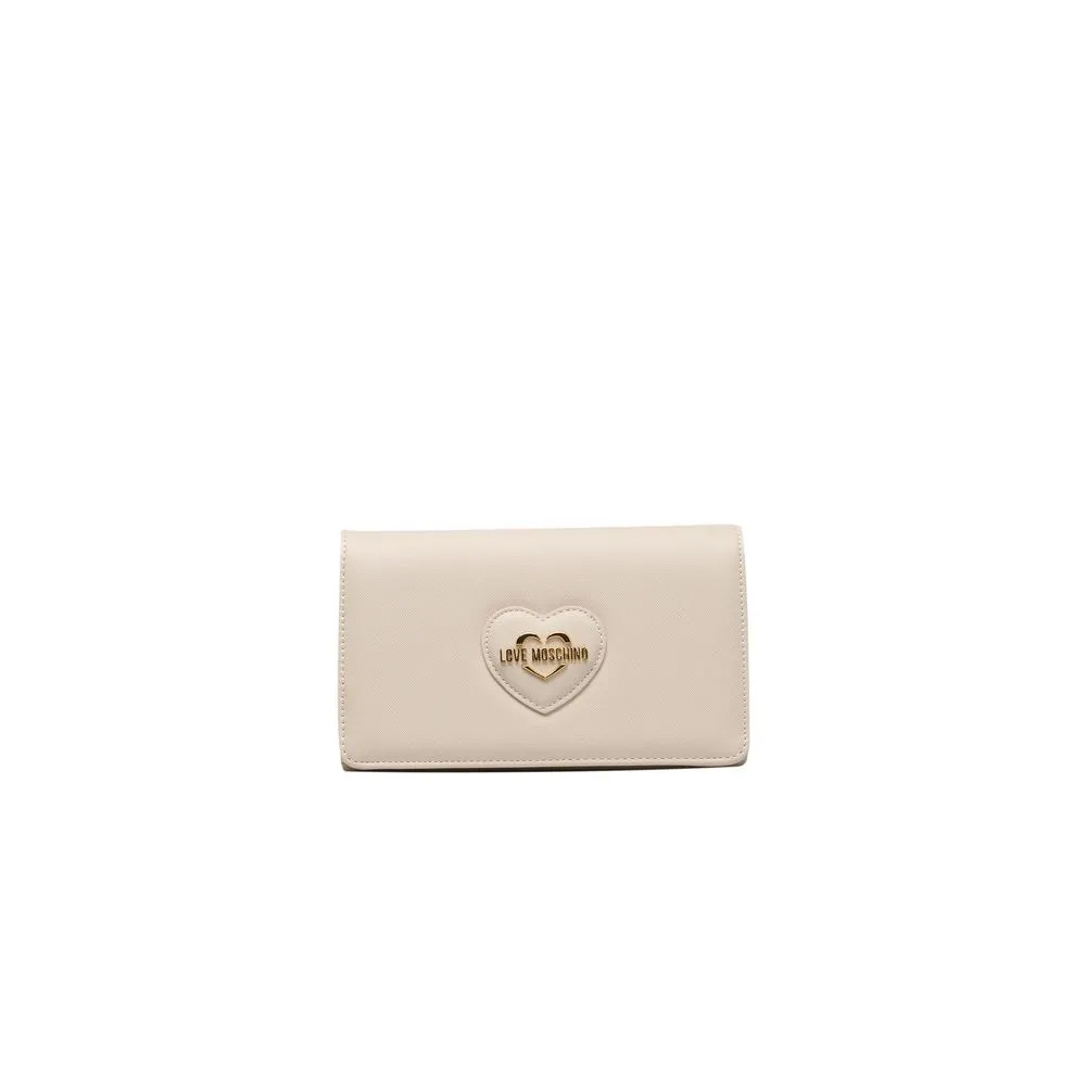 Love Moschino Beige Polyethylene Women Crossbody Bag