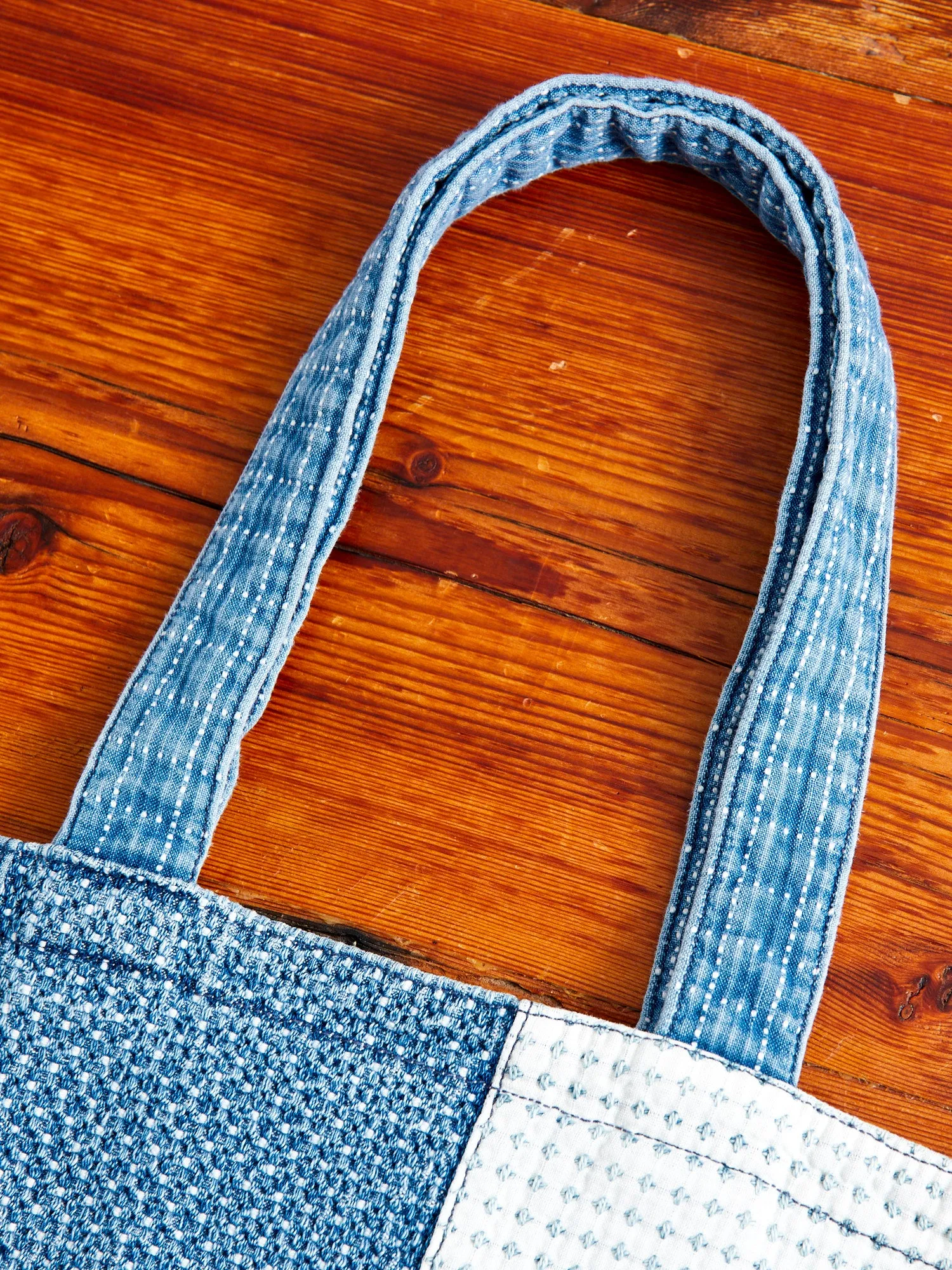 Medium Boro Patchwork Tote Bag in 3-Year Wash