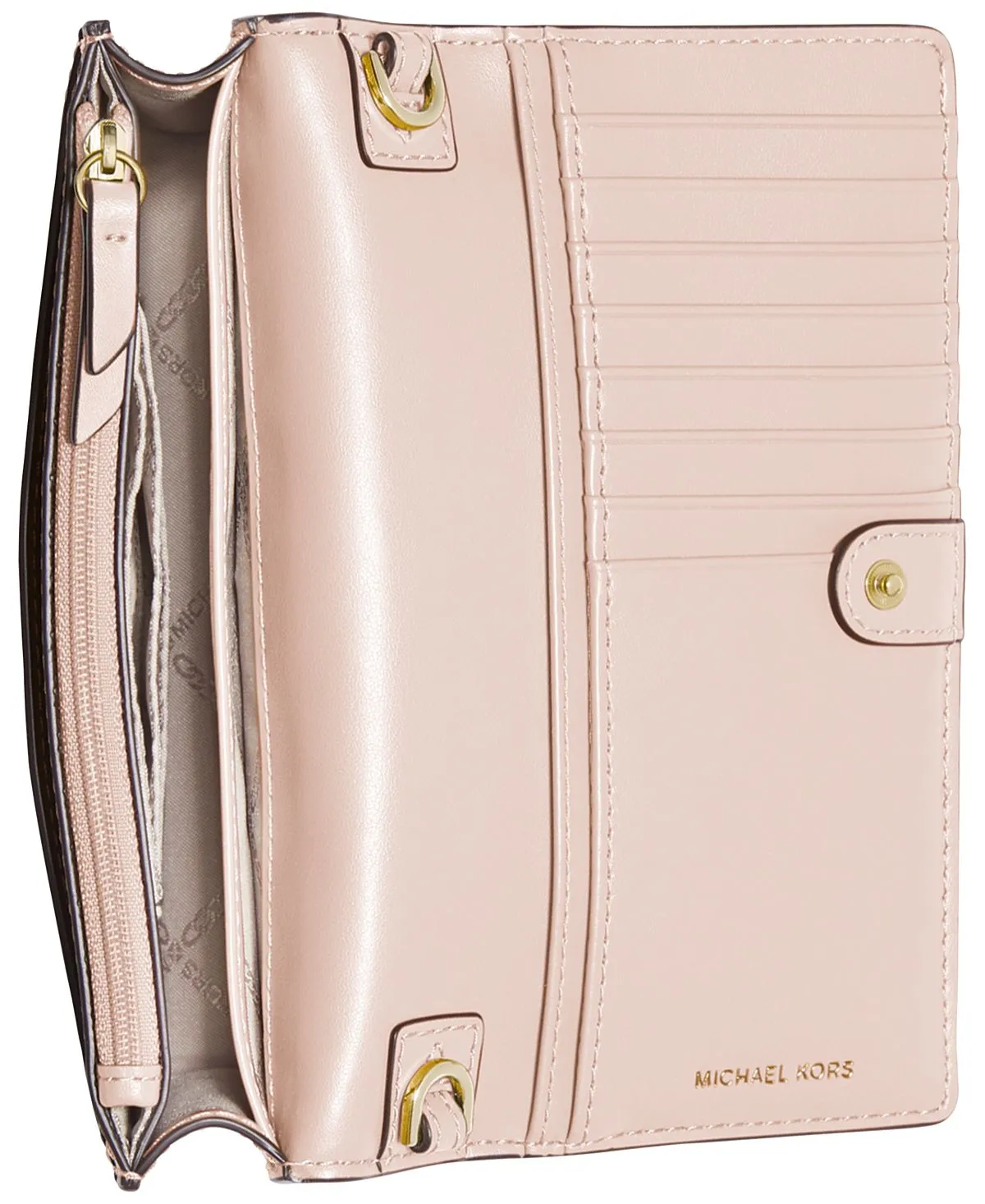 Michael Kors Jet Set Charm Small Phone Crossbody Bag, Light Pink