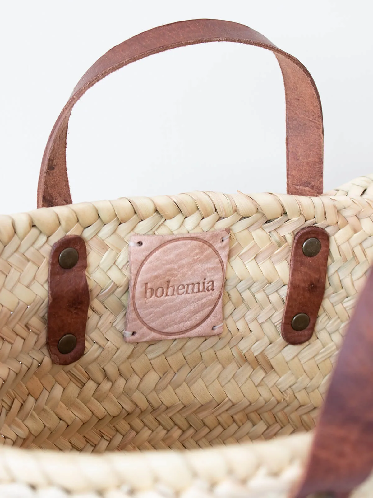 Mini Valencia Basket Bag, Tan