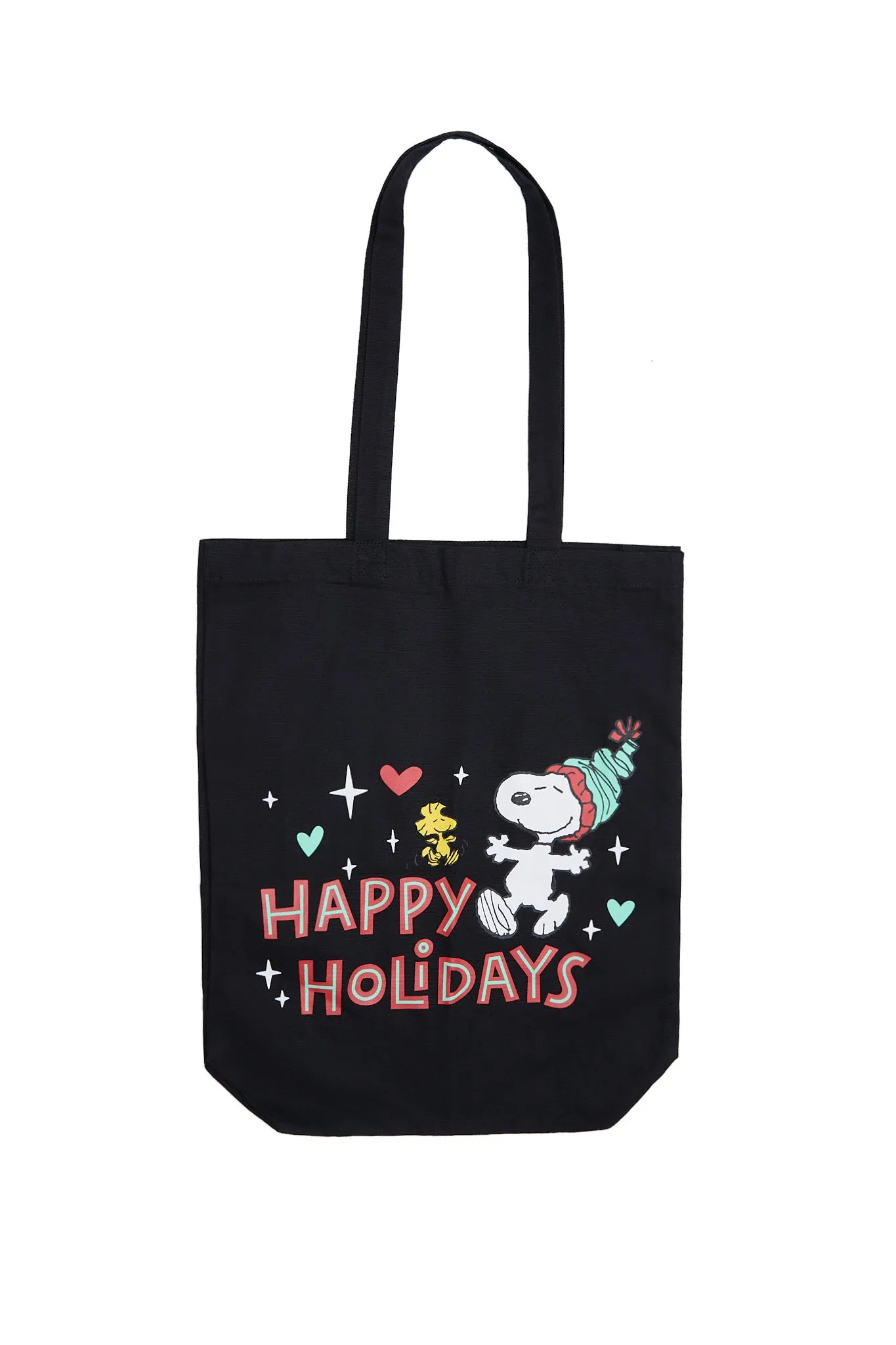 Peanuts Snoopy Happy Holidays Printed Tote Bag