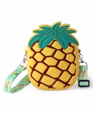 PINEAPPLE SILICON SLING BAG LARGE - YELLOW