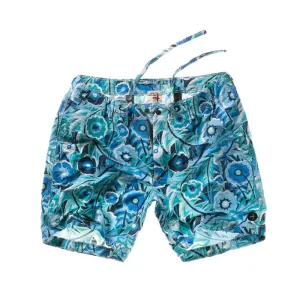 Relwen Graphic Paddle Short - Blue Dandelion