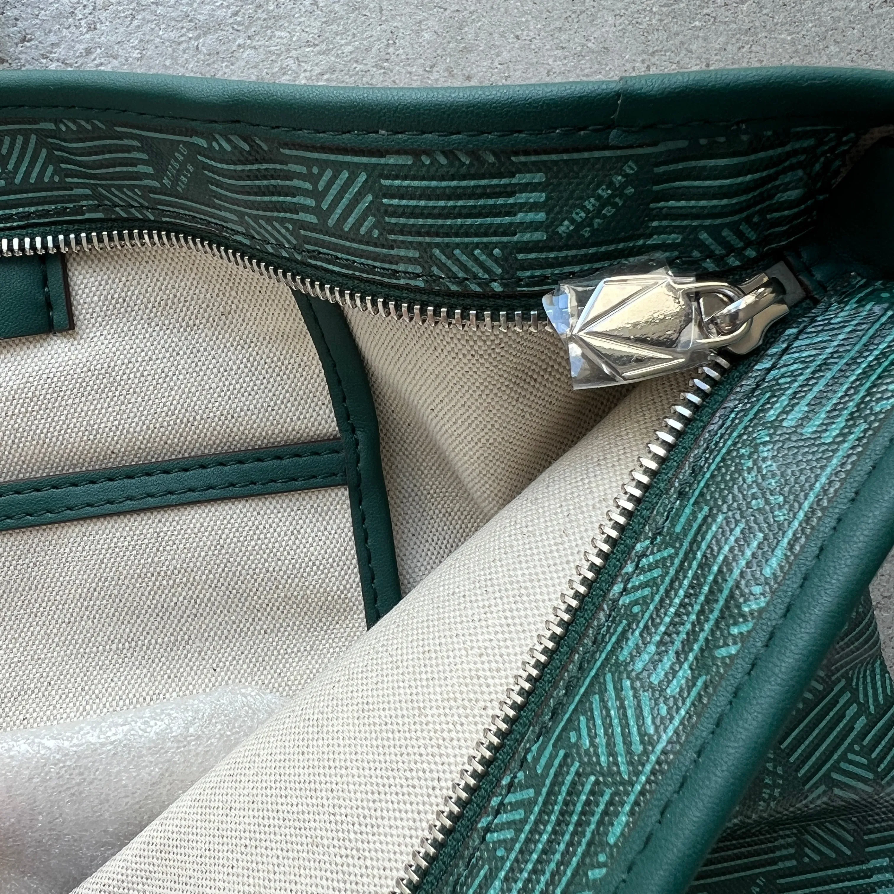 Saint Tropez Zip Tote GM, Dark Green