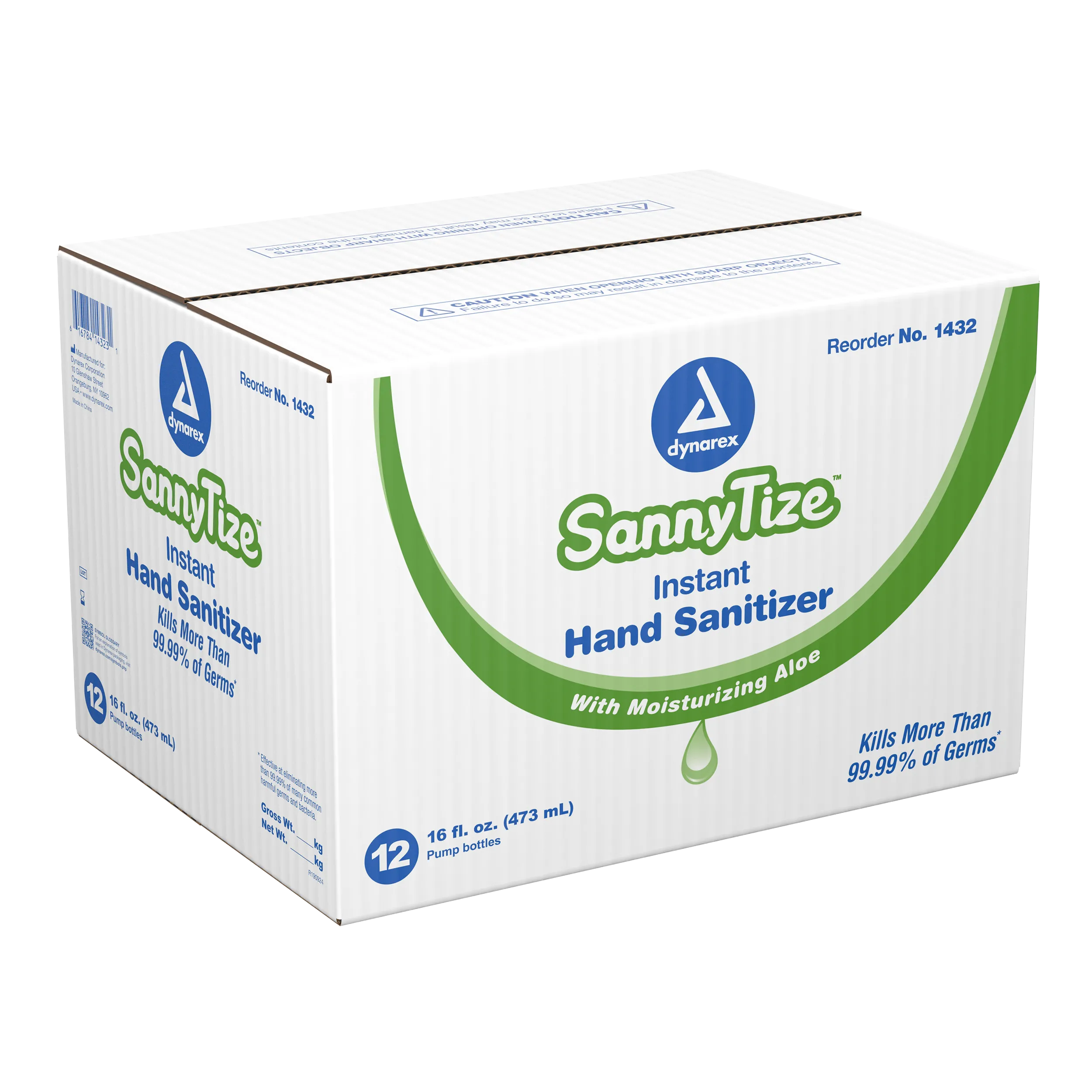 Sannytize Instant Hand Sanitizer 16 oz - square pump