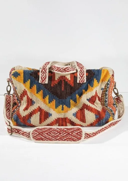 Sedona Aztec Print Weekender Duffle Bag