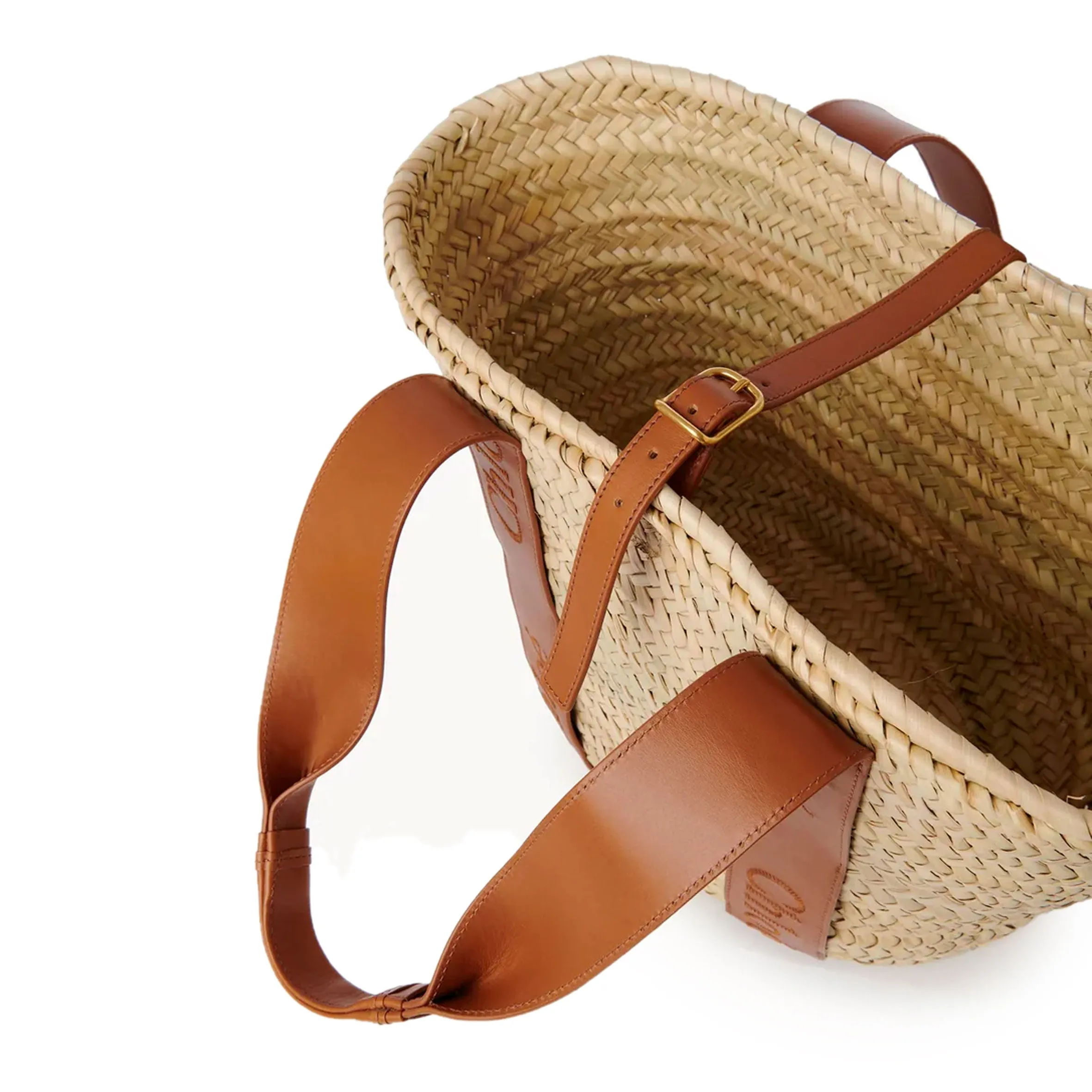 Sense Raffia Tote, Caramel