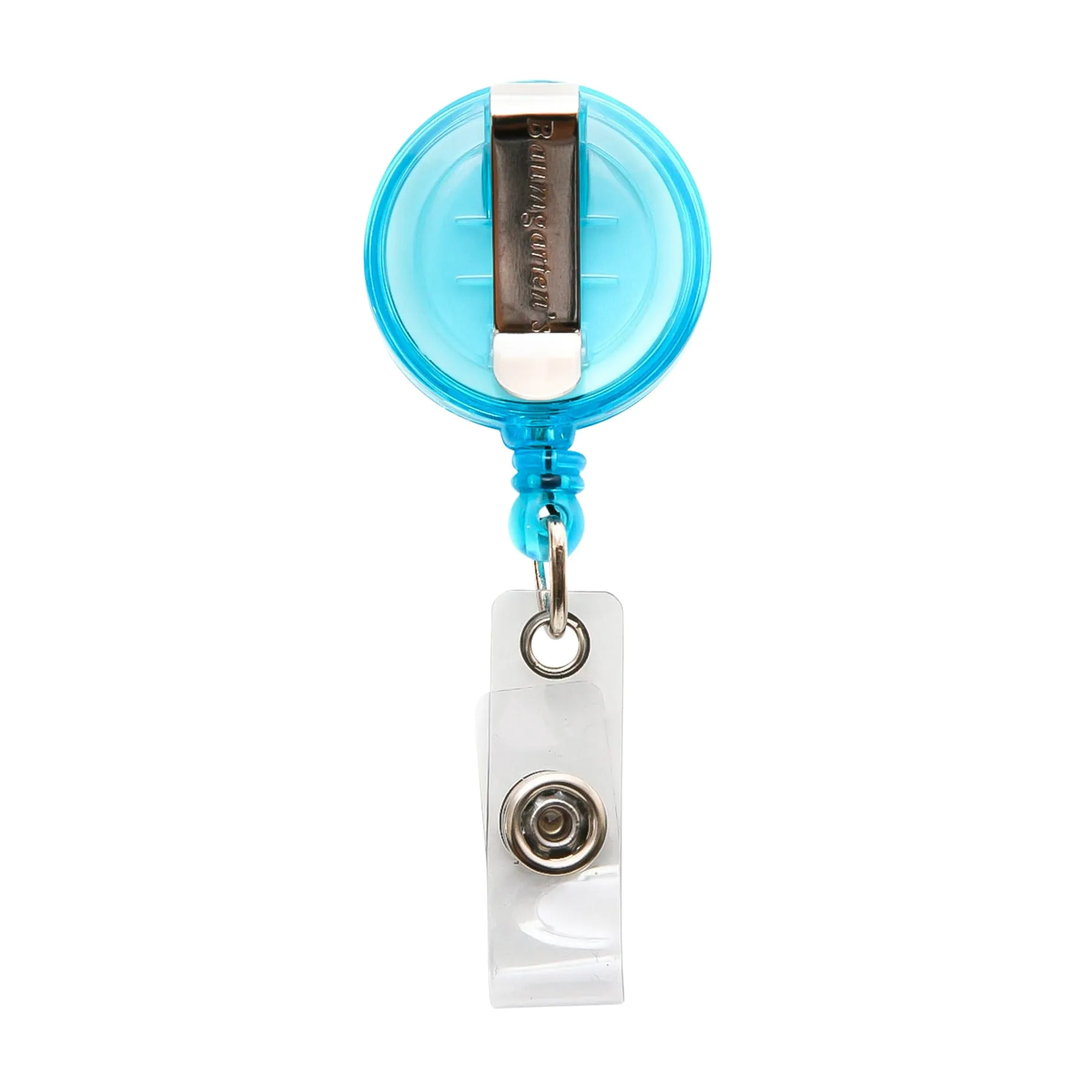 SICURIX Standard ID Badge Reel Round Belt Clip Strap BLUE (68853)