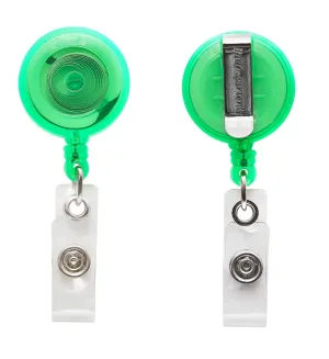 SICURIX Standard ID Badge Reel Round Belt Clip Strap GREEN (68856)