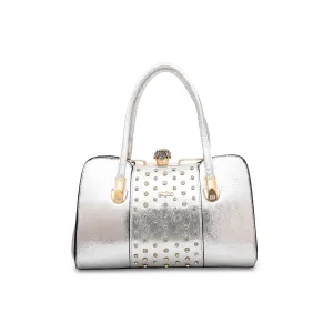 Silver Fancy Hand Bag P35832