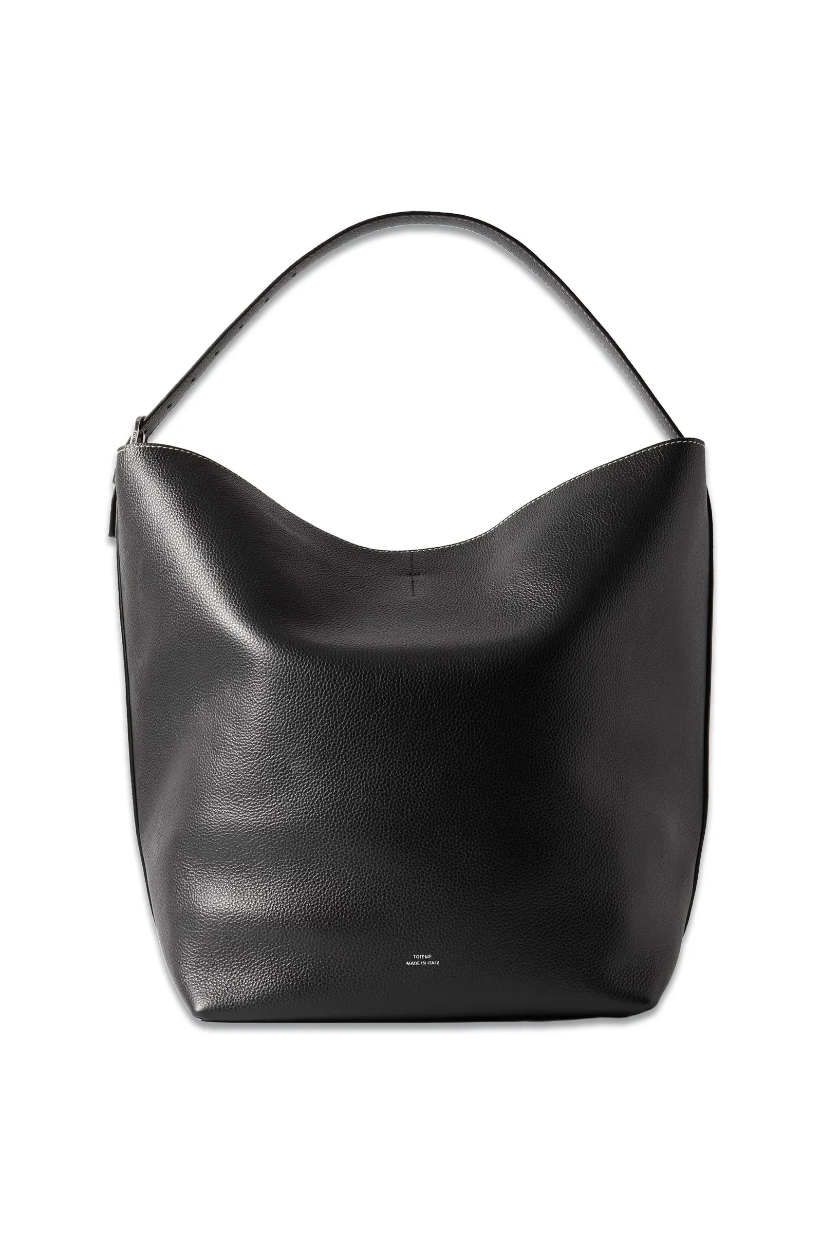 Textured-Leather Tote