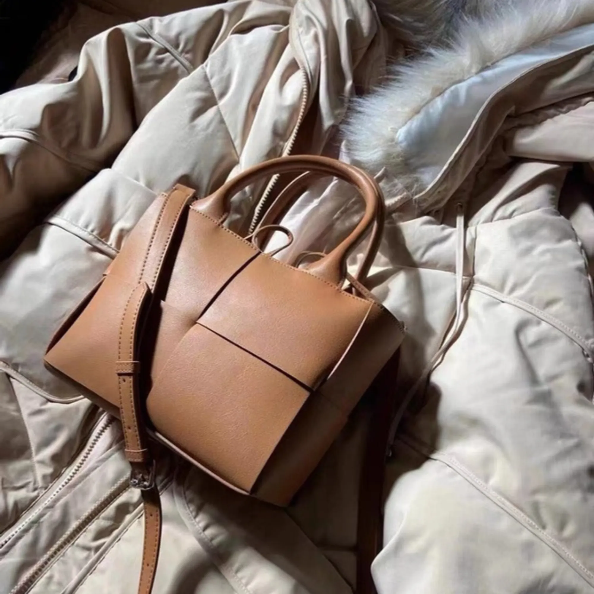 The Mini Bottega Veneta Arco inspired Woven Leather Bag