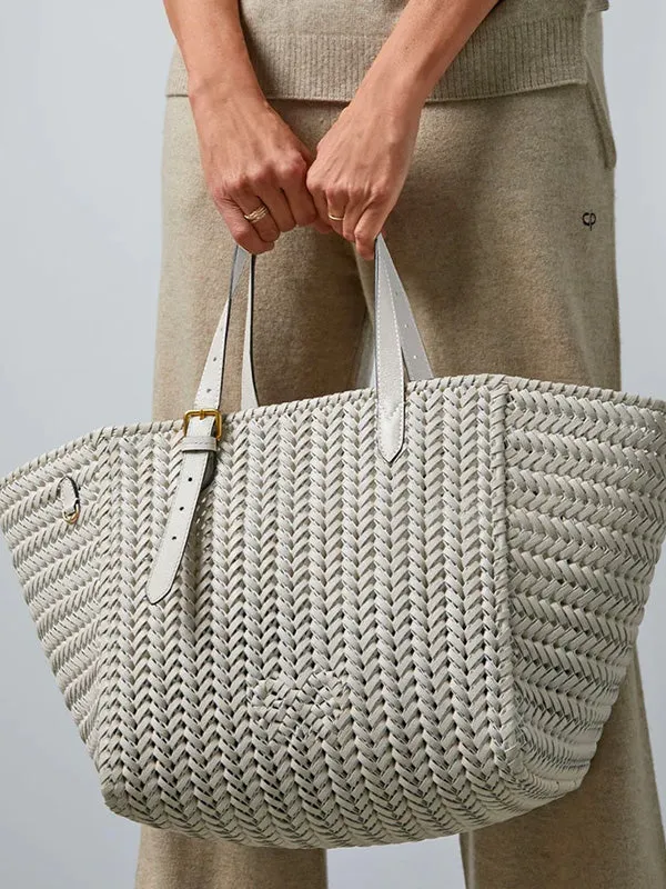 The Neeson Square Tote in Chalk