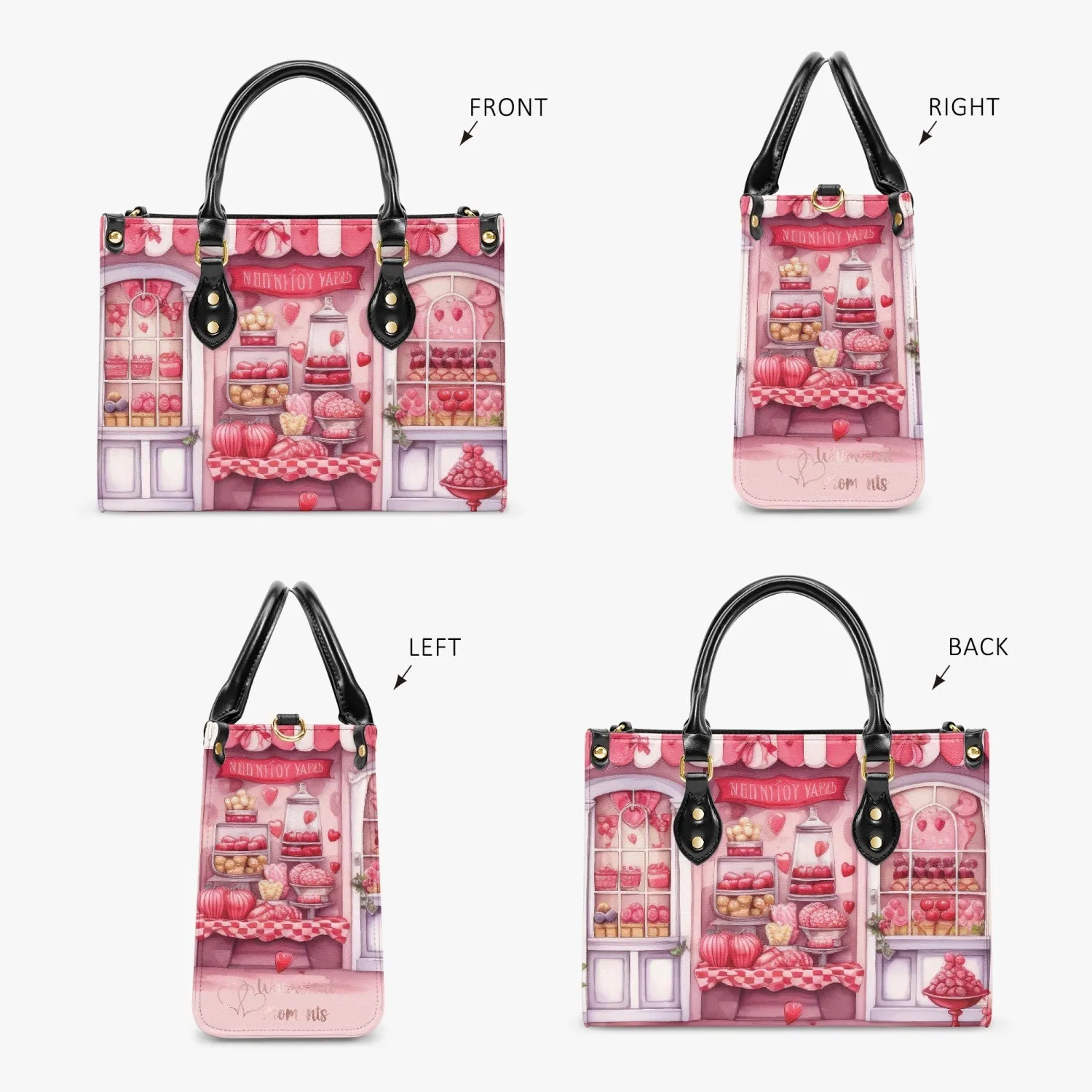 Women's Tote Bag - Candy Floss - Candy Hearts