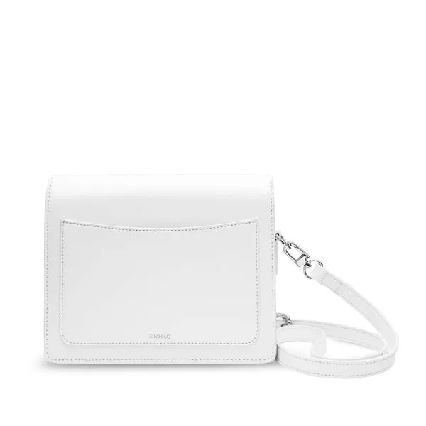 X Nihilo Ryder Leather Crossbody Bone